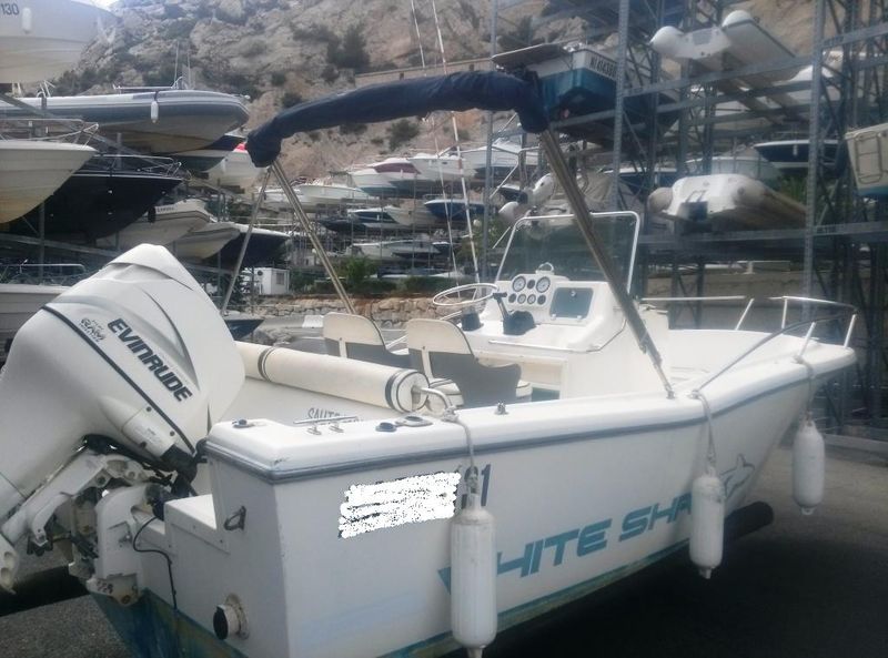 Bateau Open White Shark 205 + 150cv evinrude Ficht de 2000  VENDU   VENDU   VENDU