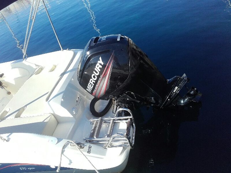 Vente coque open Eolo 570 +100cv Mercury  VENDU