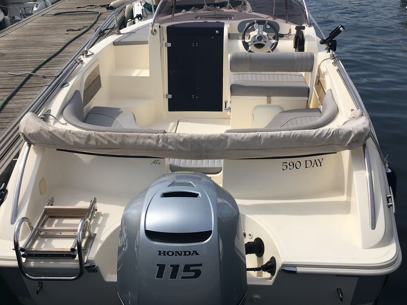Vente bateau occasion Eolo 590 day + 115cv Honda 4 temps VENDU