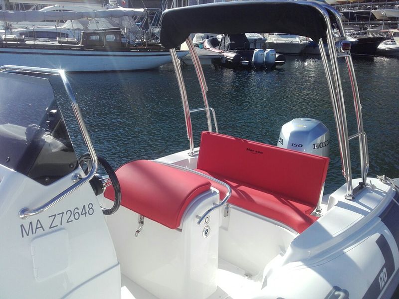 semi rigide Marsea 12 6.5m x2.55 + 150cv Honda VENDU