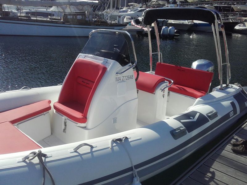 semi rigide Marsea 12 6.5m x2.55 + 150cv Honda VENDU
