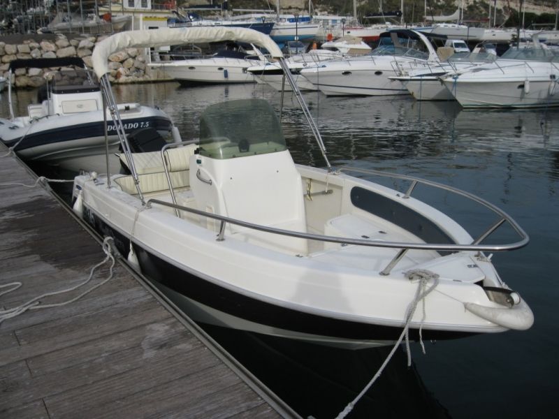 Vente bateau open Tecnomariner Stealth Opéra 5.7 moteur 75 cv 4 temps