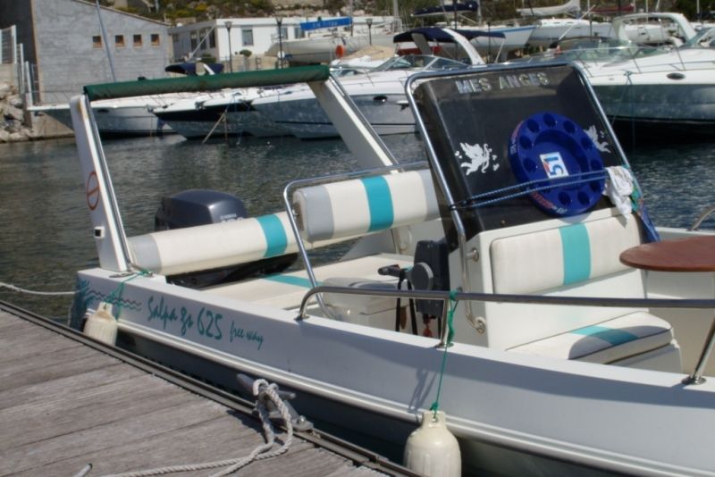 Vente bateau open Salpa 625 moteur Yamaha 100 cv 4 temps
