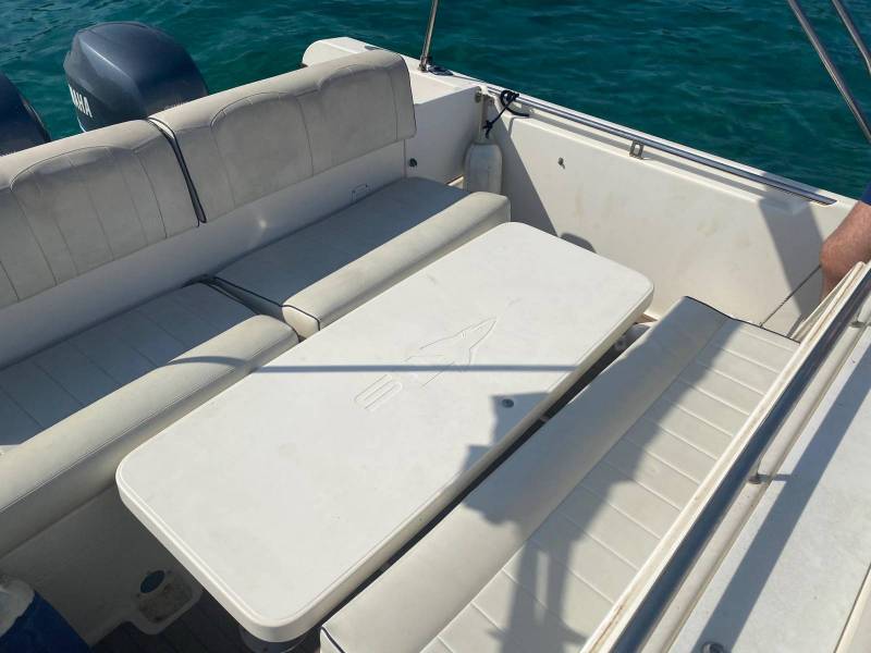 Bain de soleil arrière White Shark 268